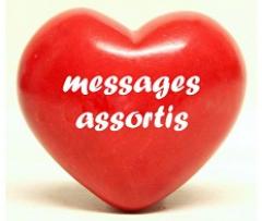 80361 Coeurs messages assortis